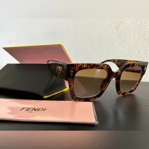 Fendi | Accessories | Fendi Bold Low Bridge Fit Havana  display picture 1